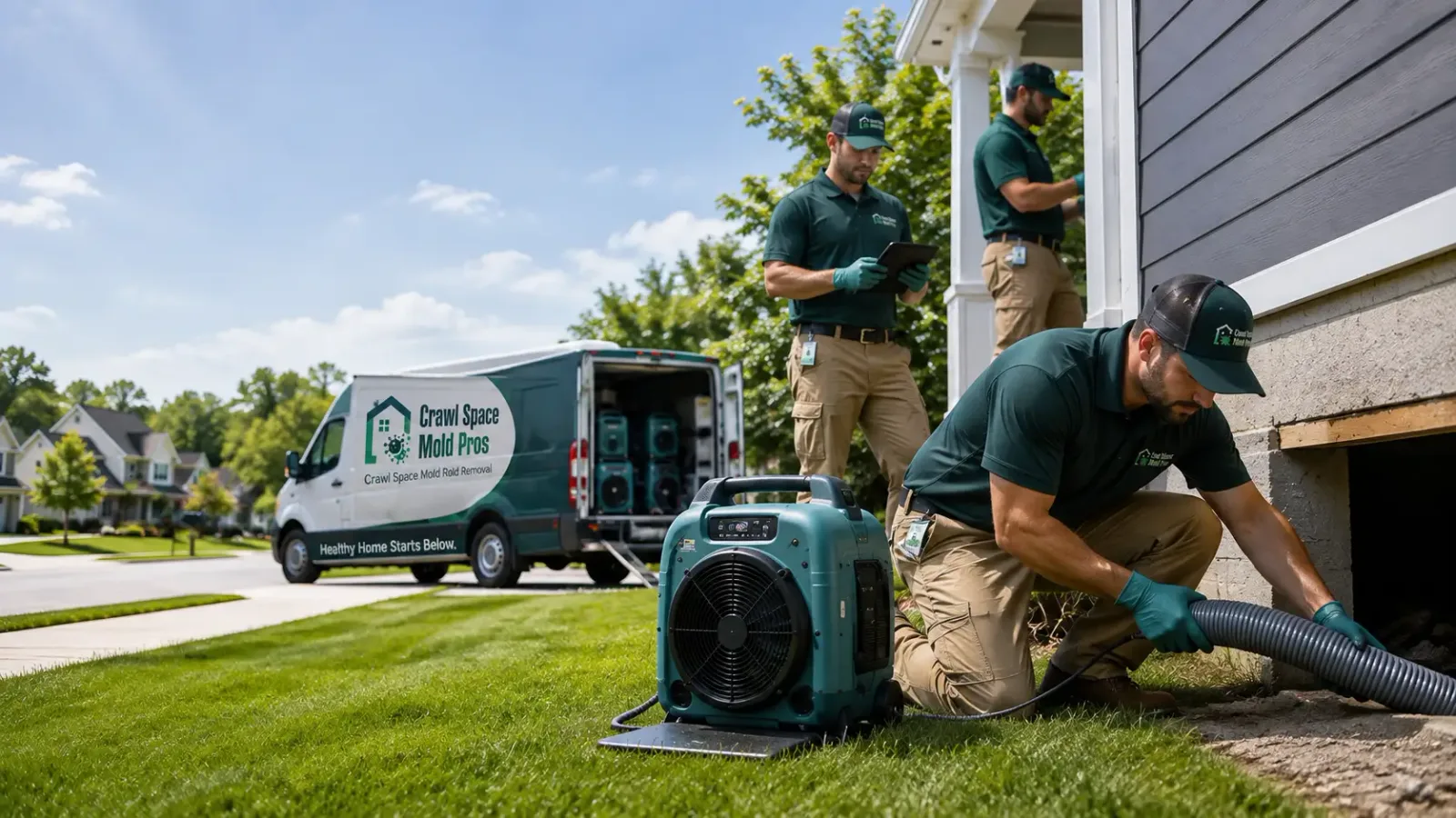 Crawl Space Mold Removal in Buncombe, IL